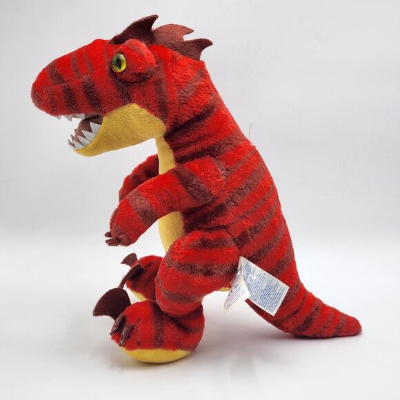 Build A Bear Red Raptor Dinosaur Plush Stuffed Animal BAB - Picture 3 of 8